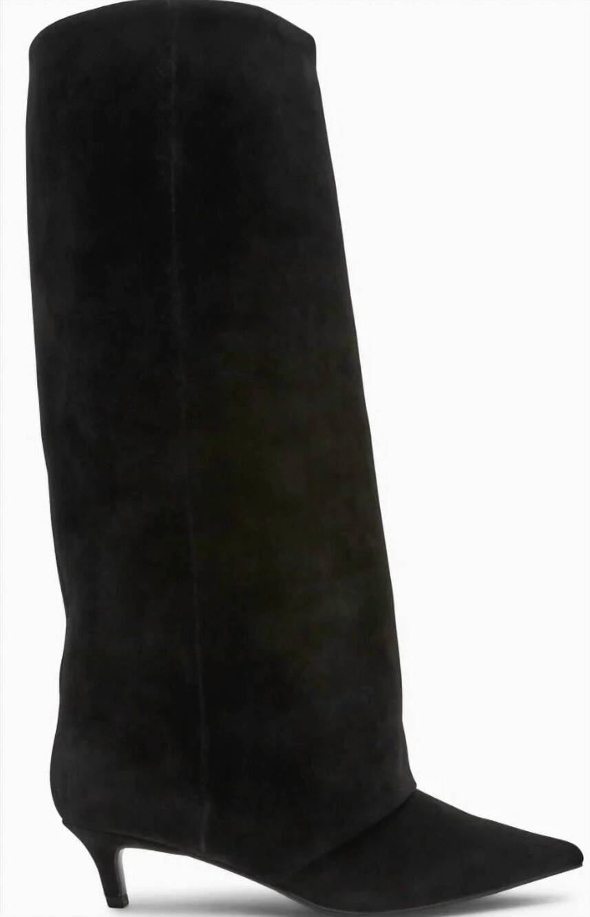 NEW STEVE MADDEN women's luca suede boots in black